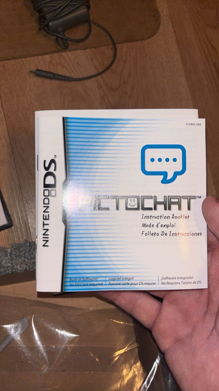 Nintendo DS Lite Launch Edition Silver Handheld System Open Box Mint Console CIB
