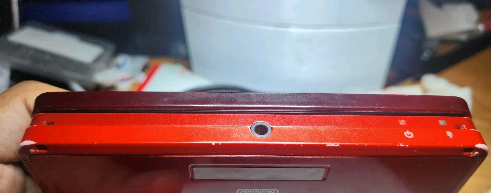 Nintendo 3DS Handheld Game Console Flame Red – Won’t Read SD Cards