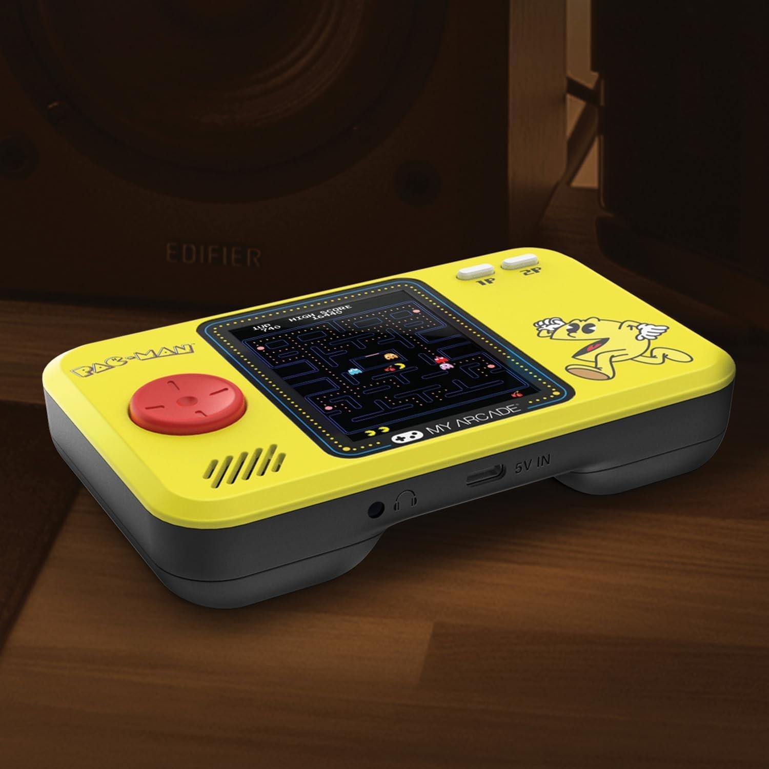 Authentic Pac-Man Mini Console with 2.75″ Color Display – Portable Retro Fun!