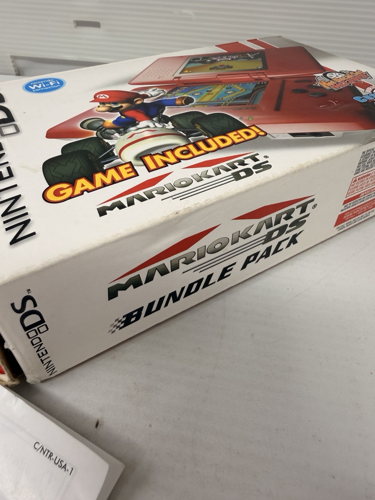 Nintendo DS Mario Kart Pack Red Handheld System with Box Manual NO Game Included
