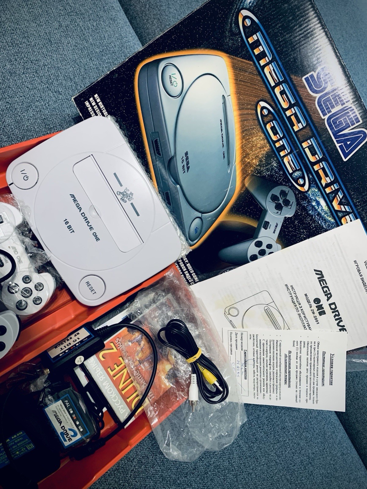 Sega Mega Drive One (Сега) 16-bit Clone (MD) Collectible Game Console (Rare)