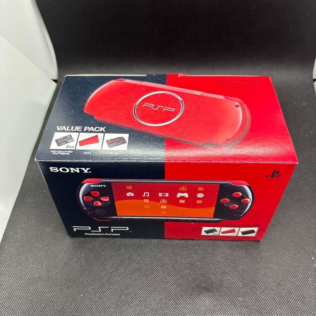 Sony PSP-3000 Black / Red Console with Charger & Battery Region Free Tested