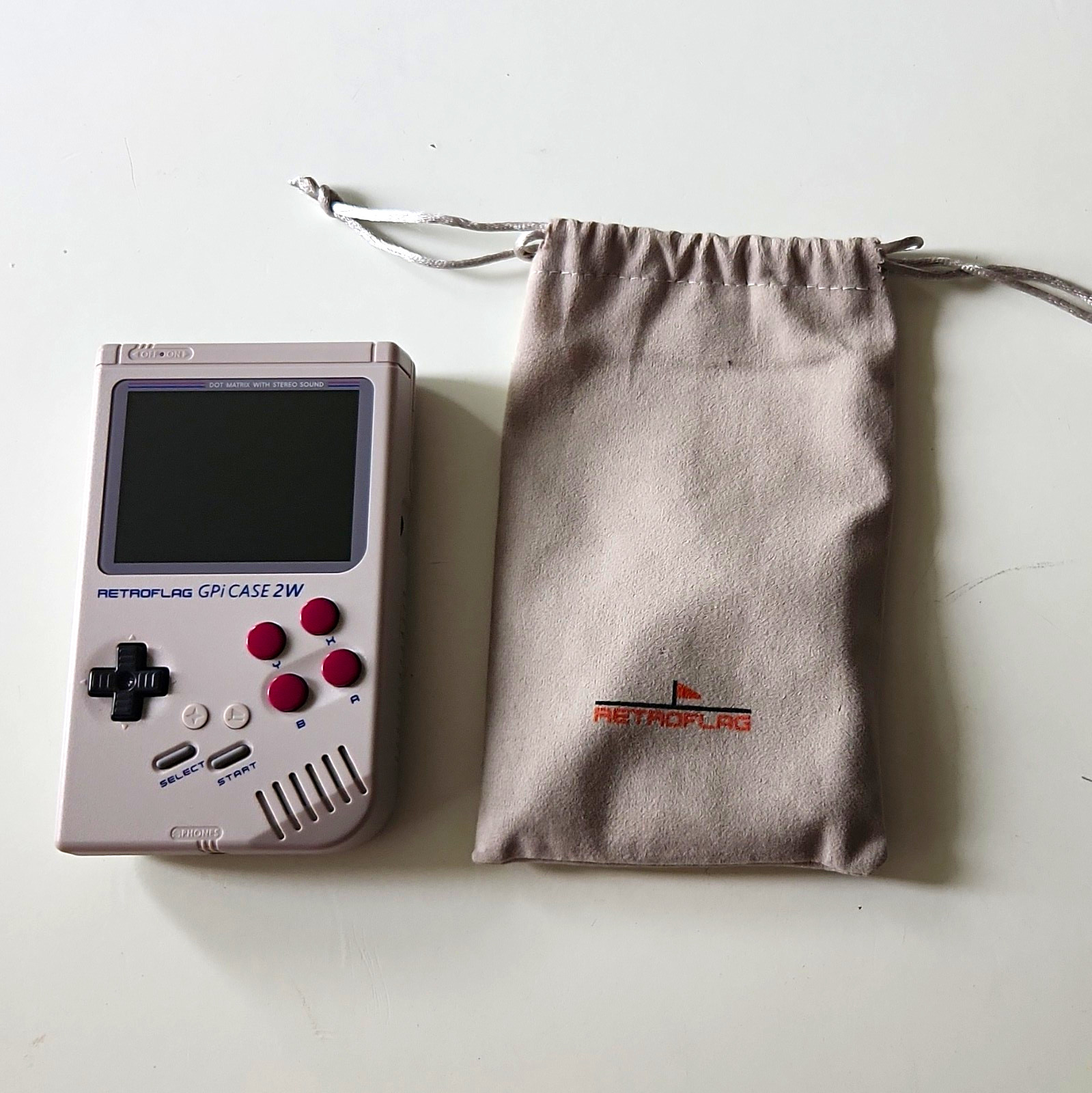 Retroflag GPi CASE 2W + Raspberry Pi Zero 2 W Installed w/ Pouch & USB Cable