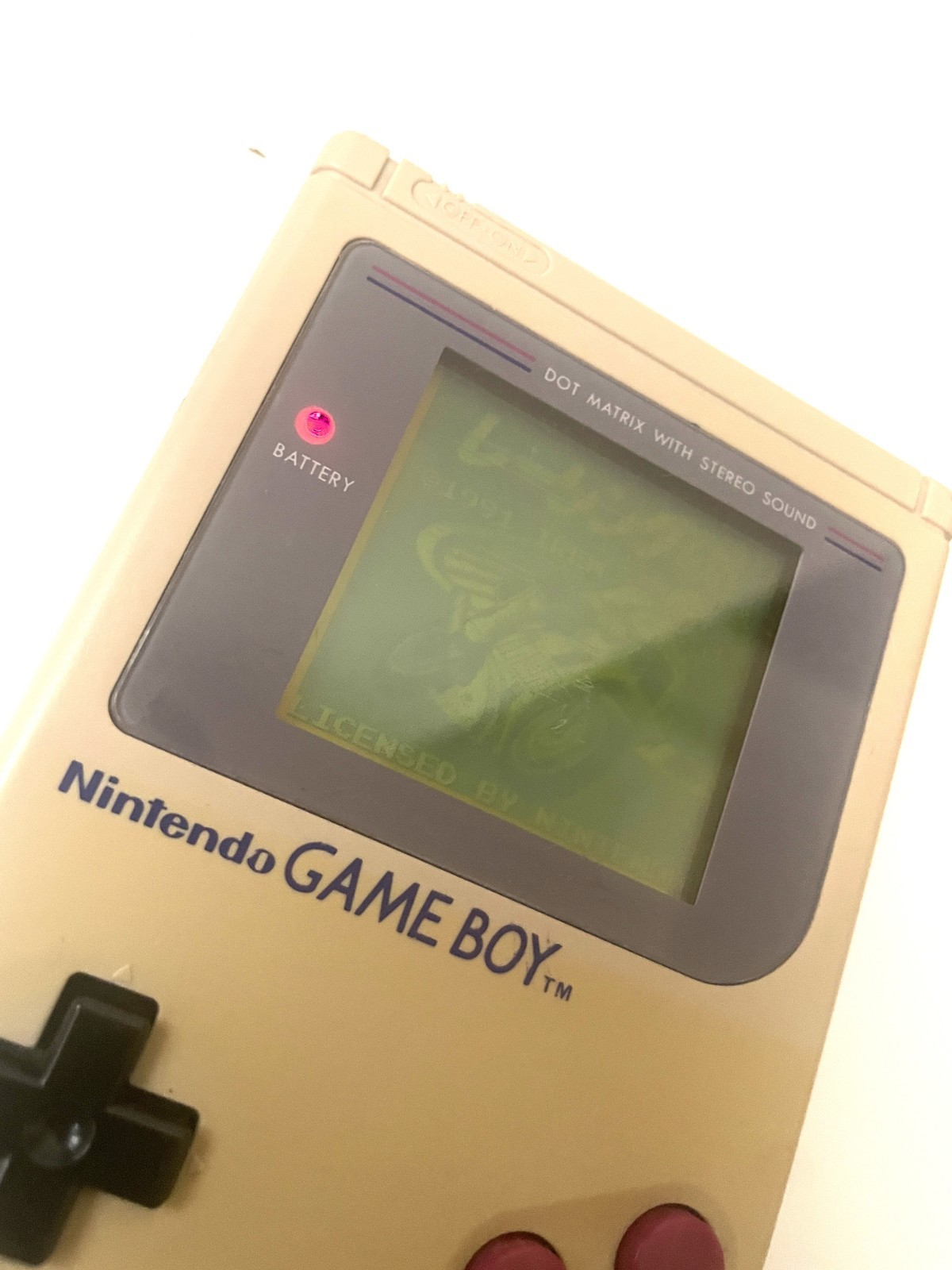 Nintendo Game Boy Console + Racing Damashii Tamagotchi Adapter Cable Bundle Set
