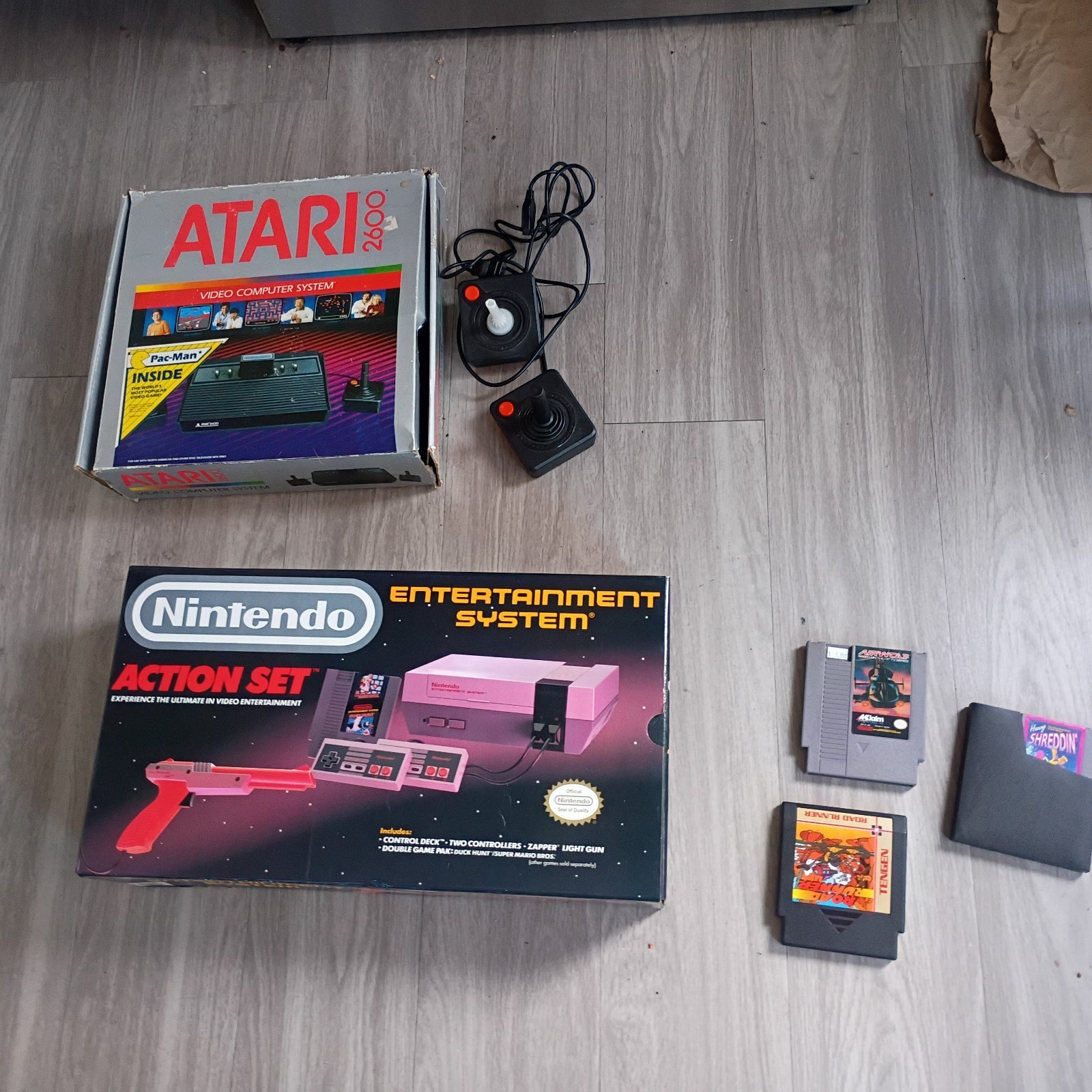 Nintendo NES Action Set Complete And Atari 2600 Darth Vader Edition Lot