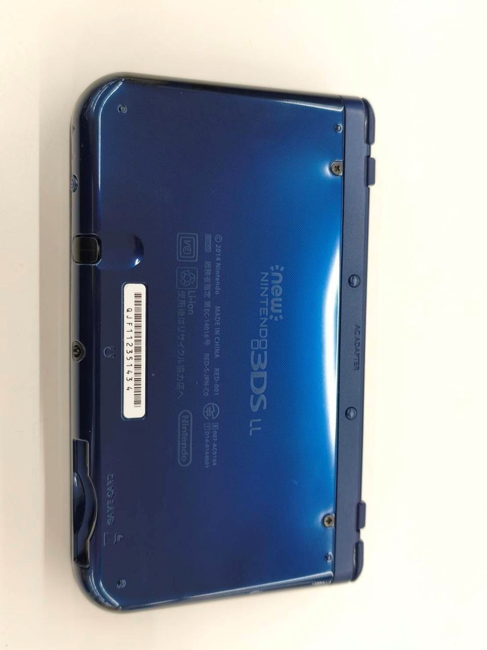 New Nintendo 3DS XL (LL) RED-001 Metallic Blue Console A2263