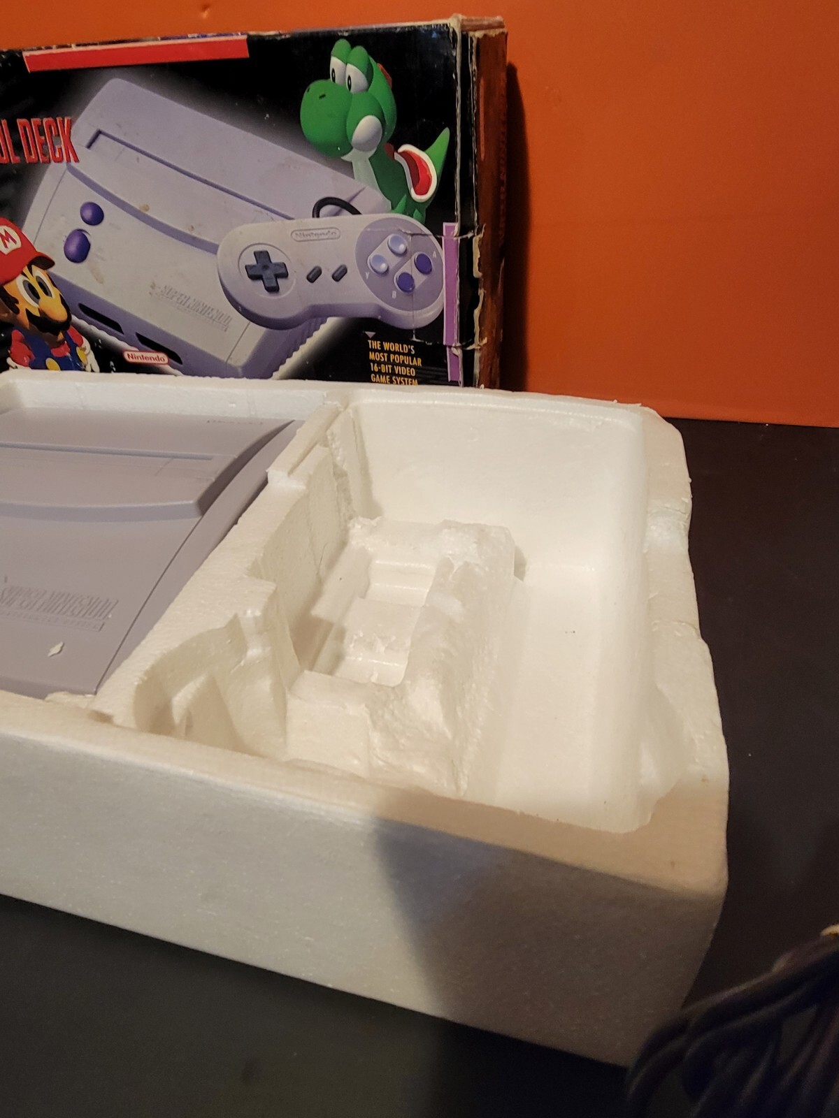 Super Nintendo Junior Jr Control Deck Console in Original Box ~ Tested & Working