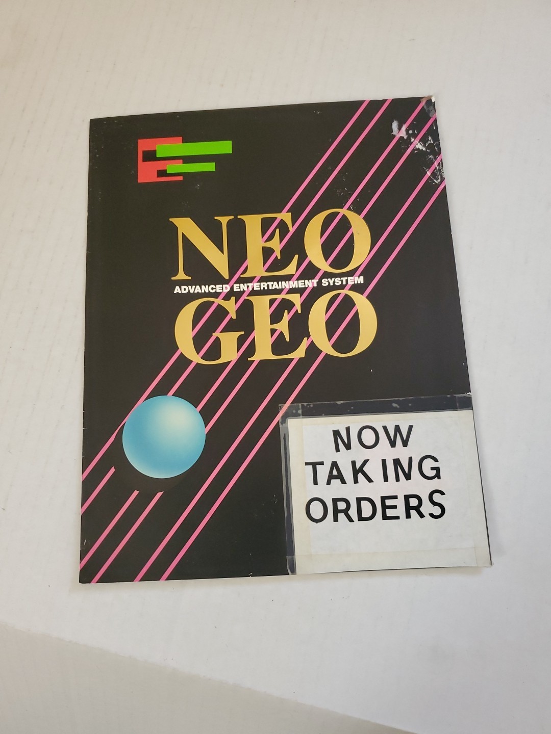 SNK Neo Geo AES Console Flyer Promo Flyer RARE