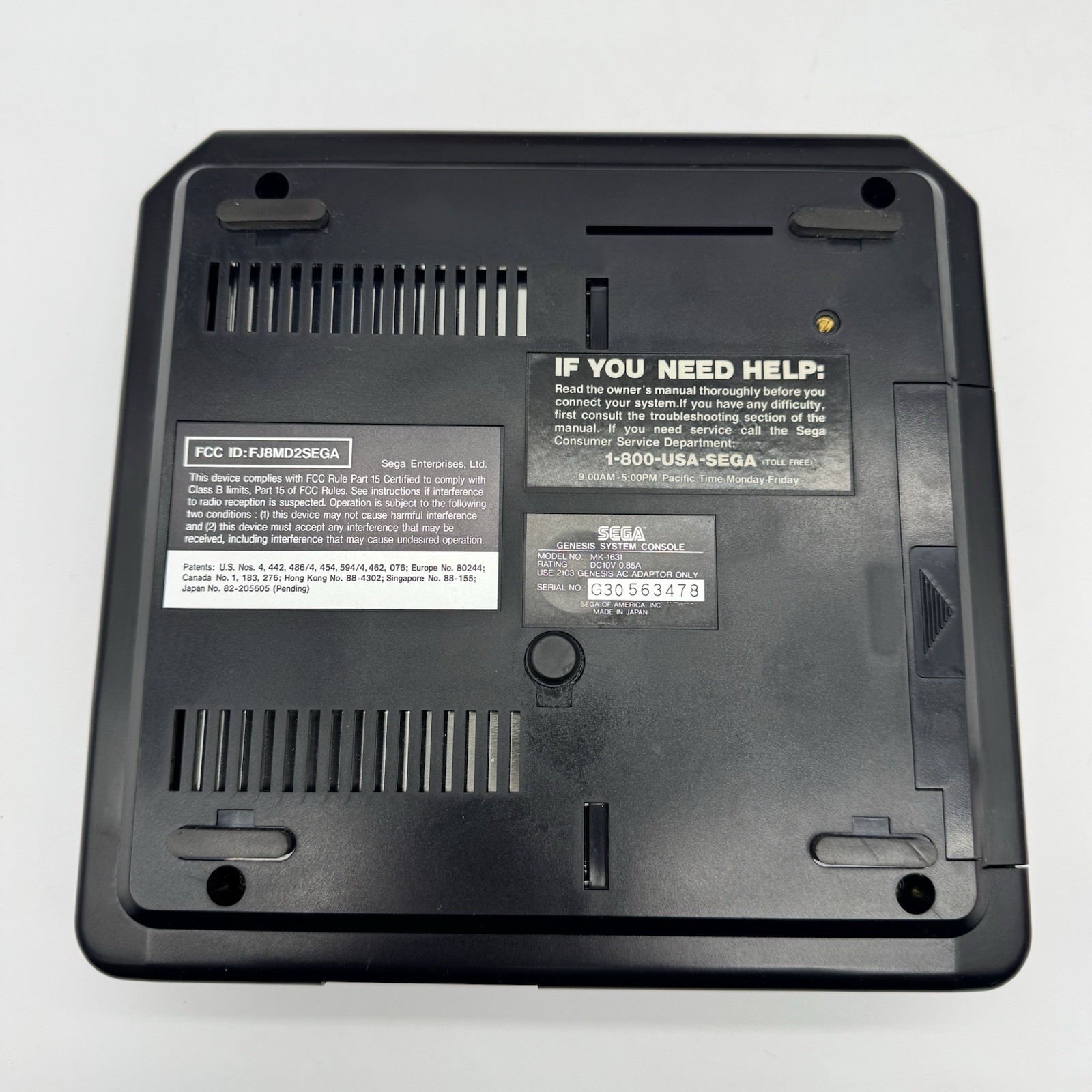 SEGA Genesis Bundle Box Console 16-Bit College Football II Game Tested MK-1631