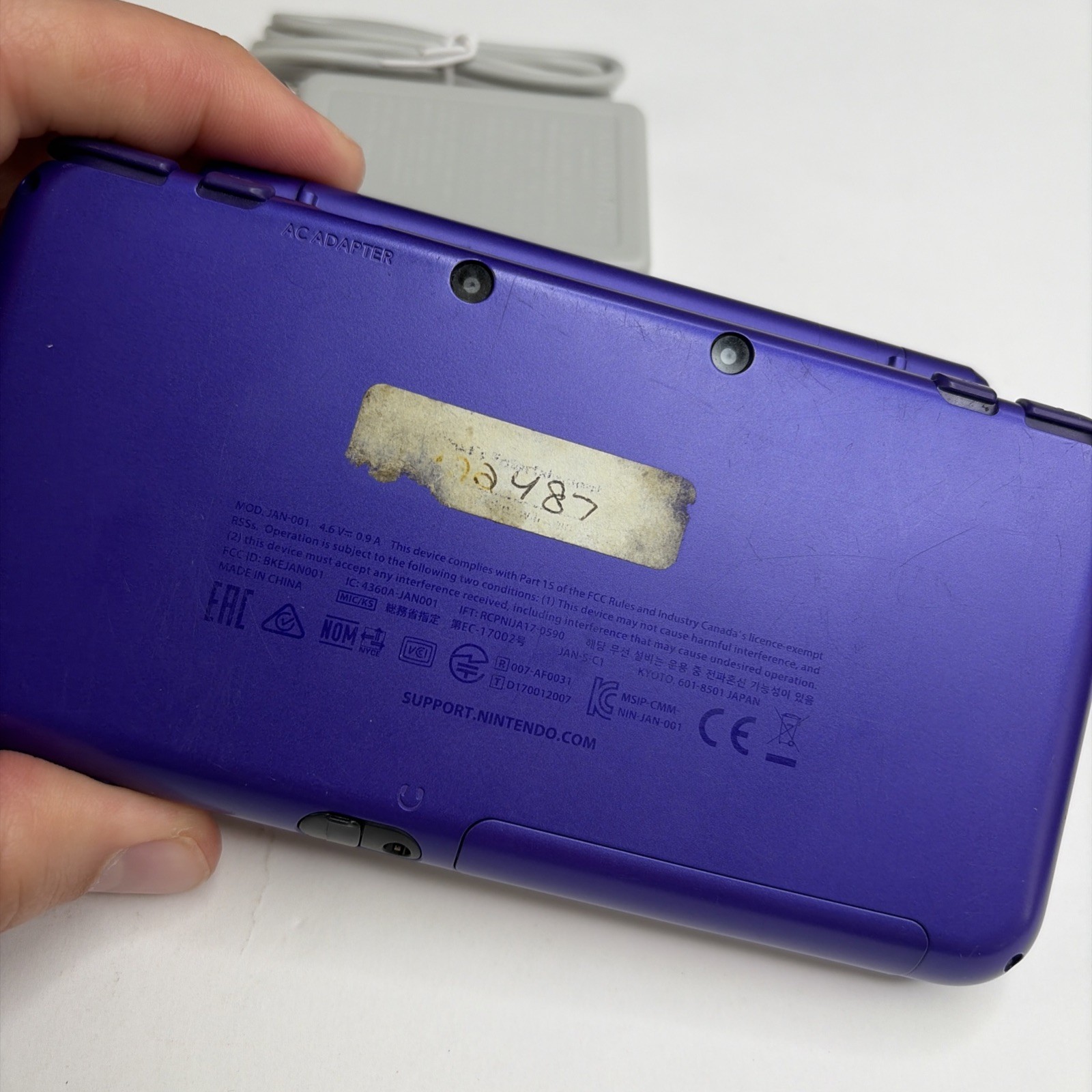 New Nintendo 2DS XL Console – Purple Silver W Charger Stylus US Model