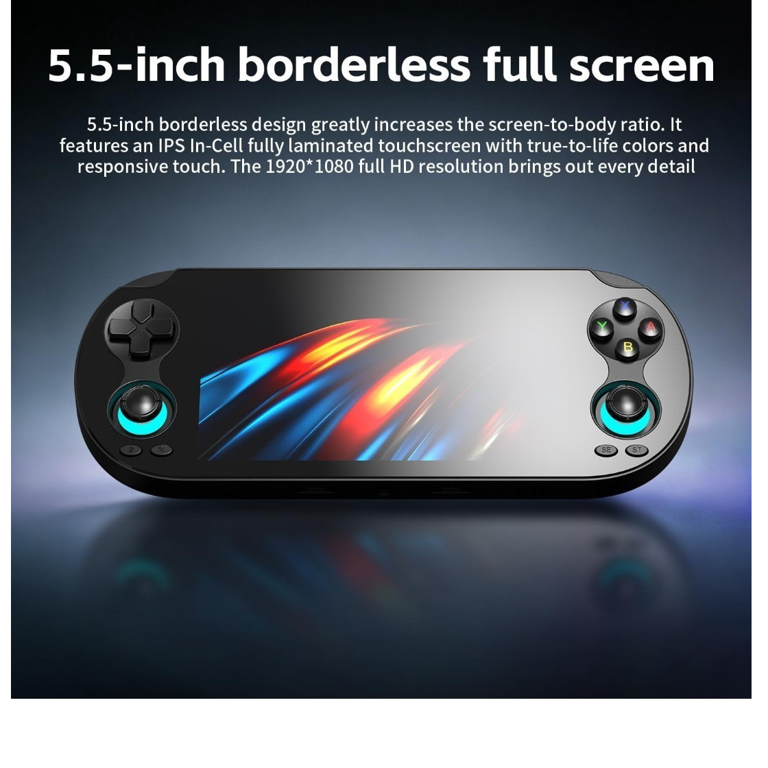 RG VITA Pro Dual System Handheld Console Black Wi-Fi Bluetooth 64GB 1080p