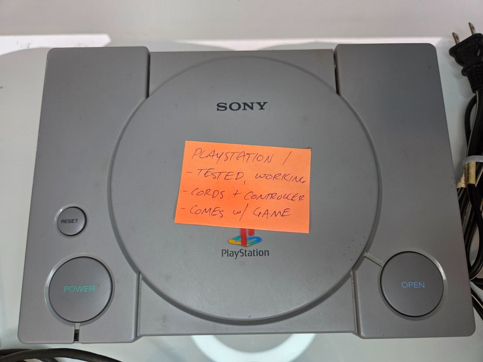 Sony PlayStation 1 System Console PS1 – tested and includes game
