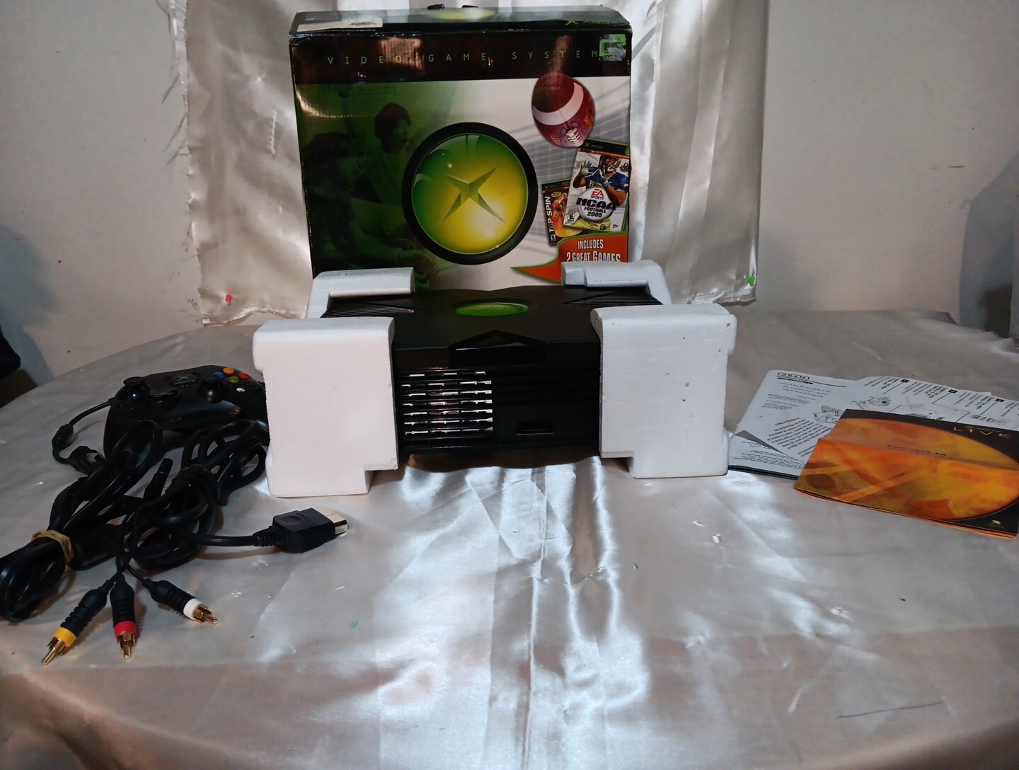 Microsoft Original XBox Video Game System 2005 Controller Power Cord Adaptor