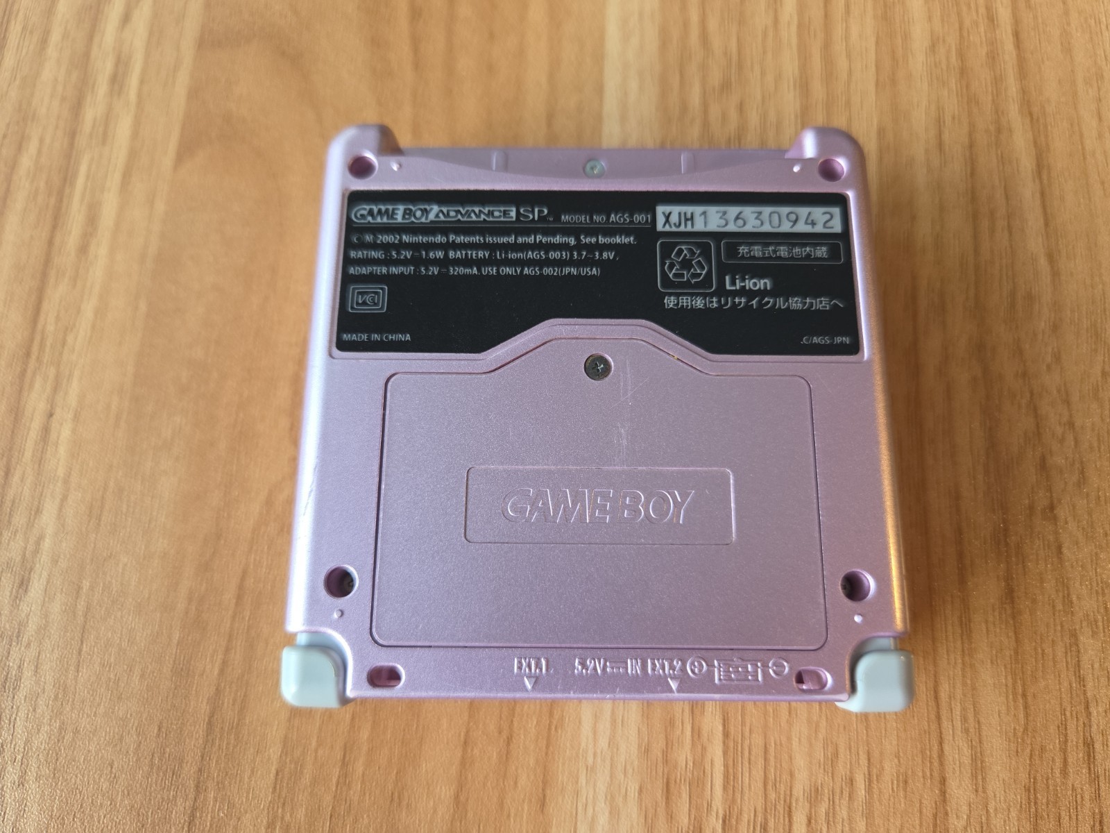 Nintendo Gameboy Advance SP Handheld System Console Pearl Pink (AGS-001) Tested