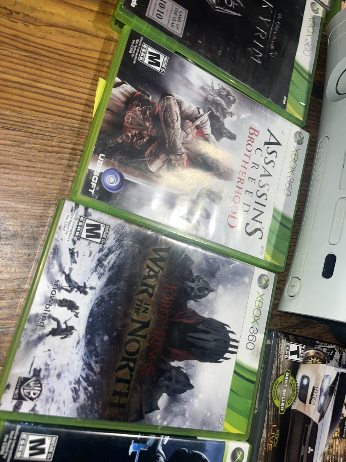 Xbox 360 White 60gb Console bundle w/ games & Original Box