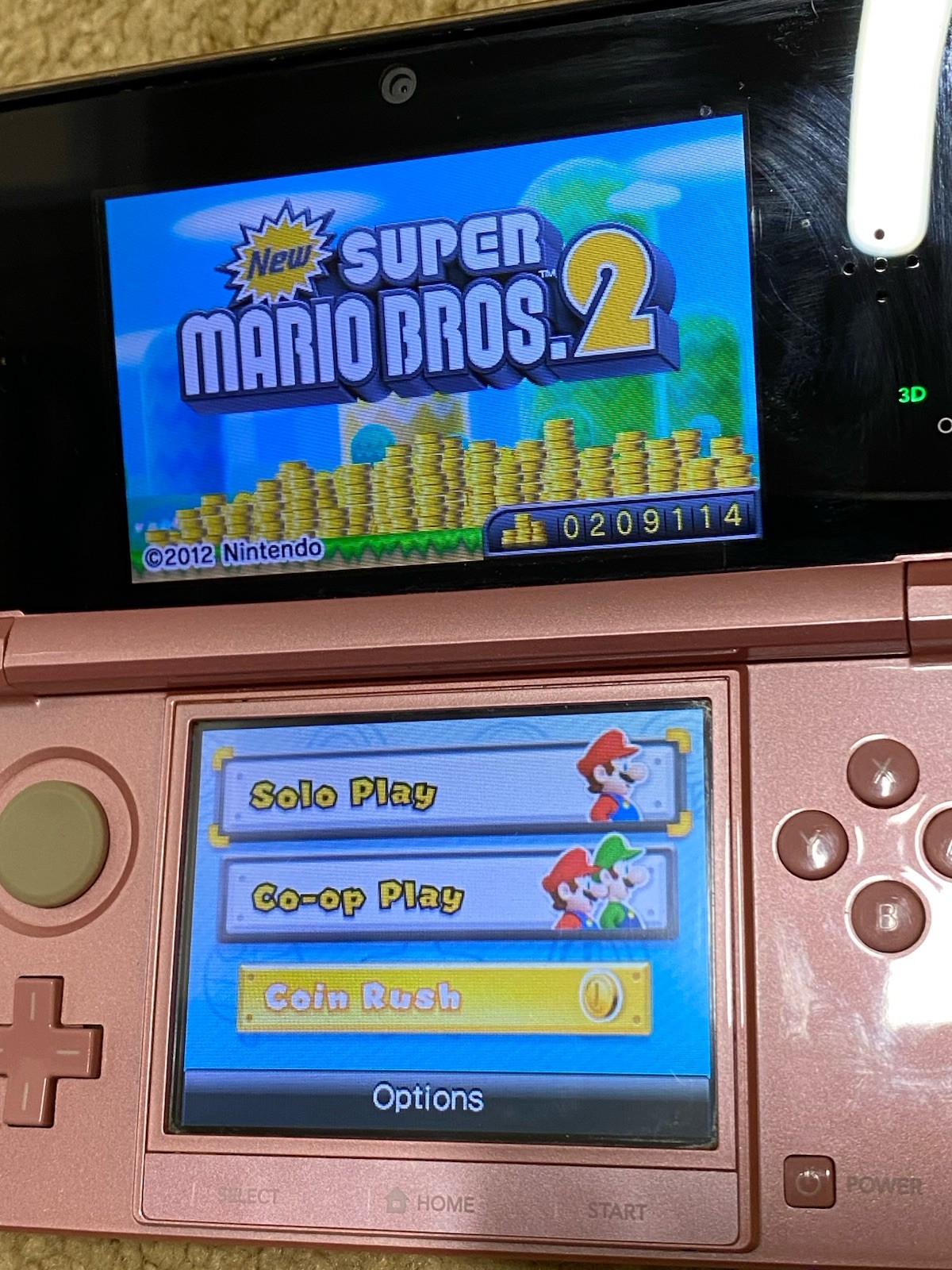 Nintendo 3DS Handheld Video Game Console Pink CTR-001 USA VERSION with Charger