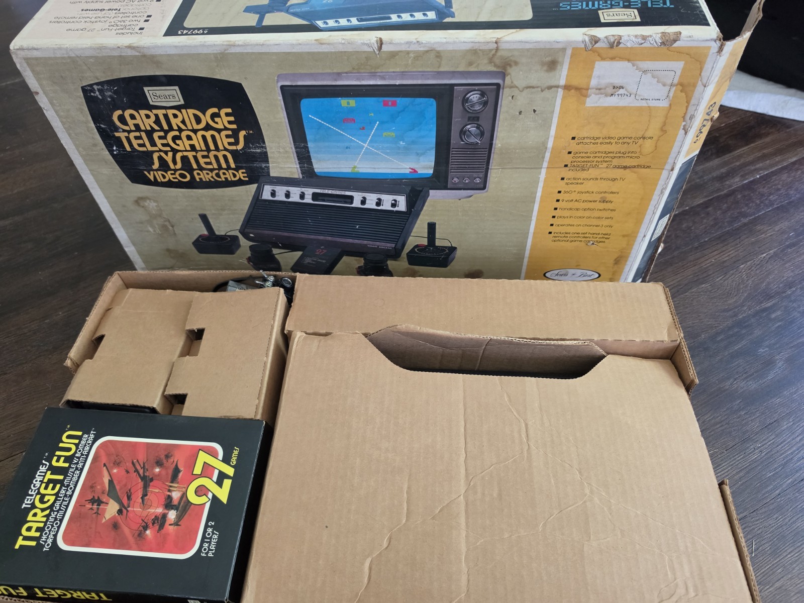 Vintage Sears Tele-Games Video Arcade System Model 637.99743 CIB Bundle + 6…