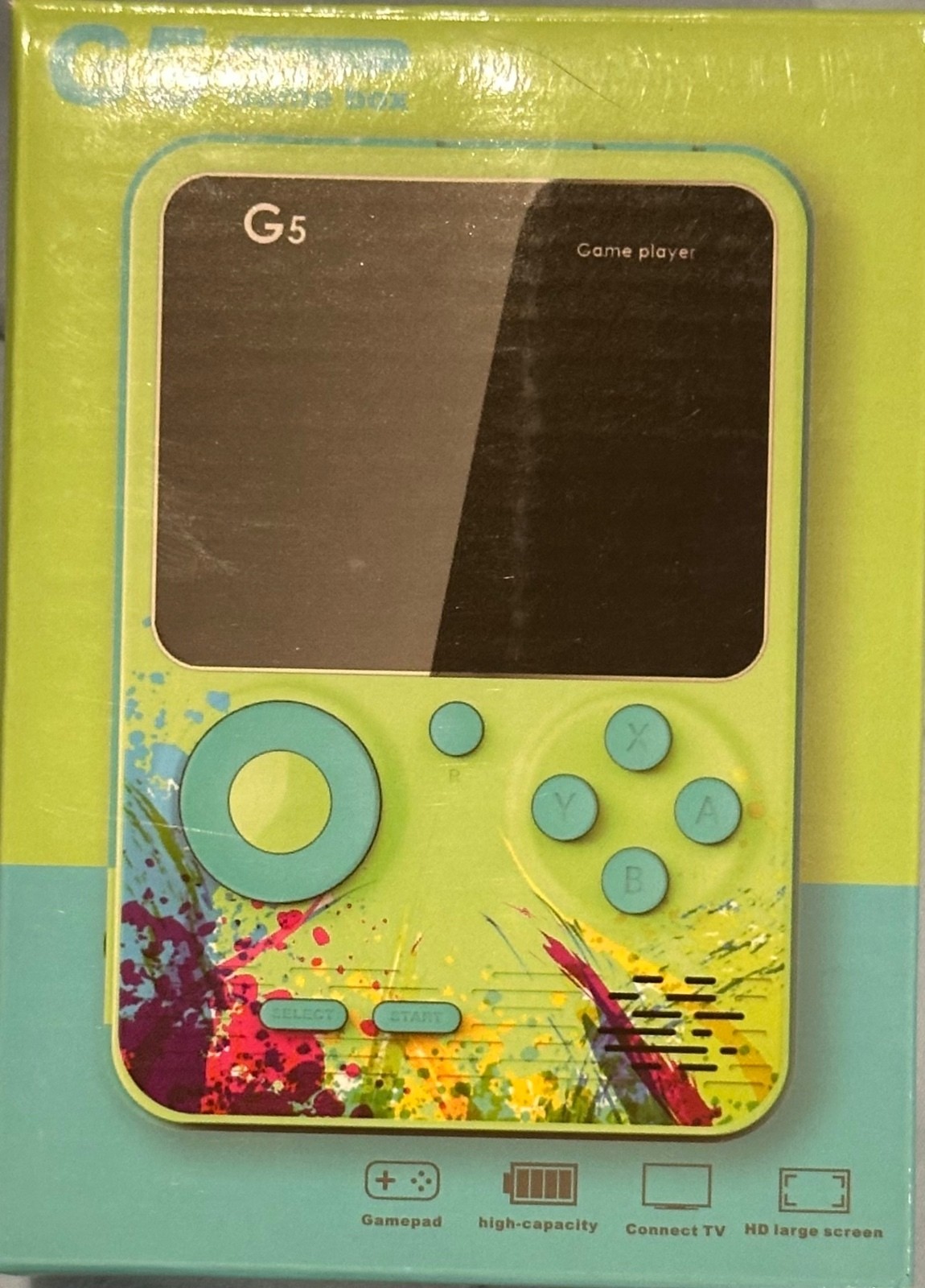 G5 Handheld Retro Game Console 500 in 1 Rechargeable 3”Color Screen New/Open Box