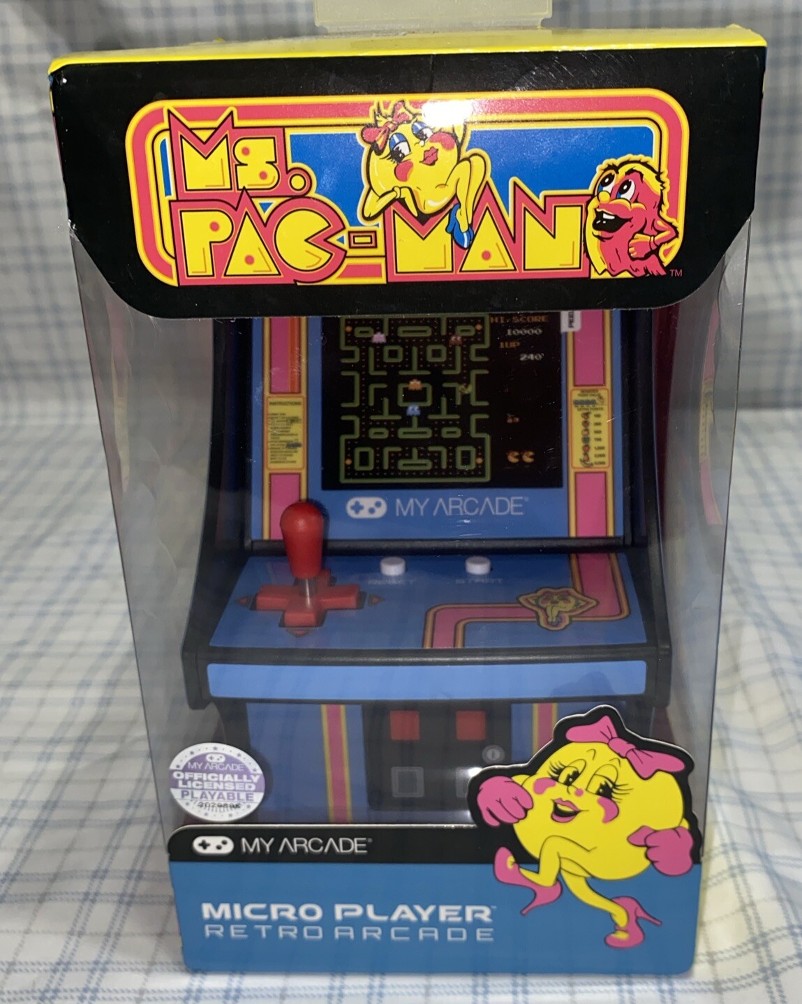 My Arcade Ms.Pac-Man Micro Player Retro Blue/Pink New In Box