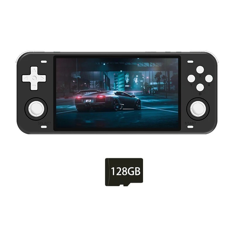 PowKiddy RGB10 – Max Handheld Game Console – Brand New – Black