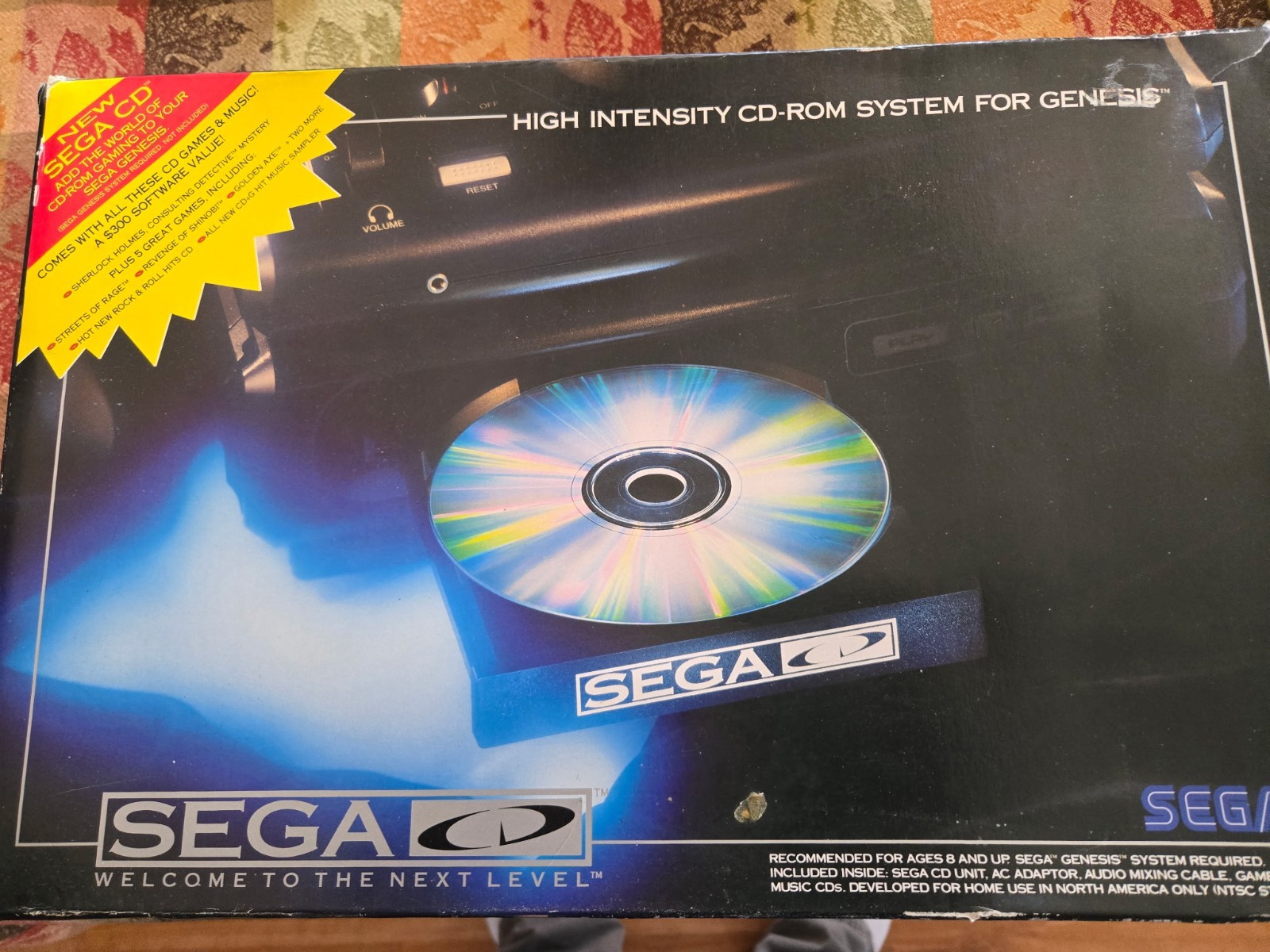 Sega CD Model 1 Genesis System Add On CIB Tested Clean With Games