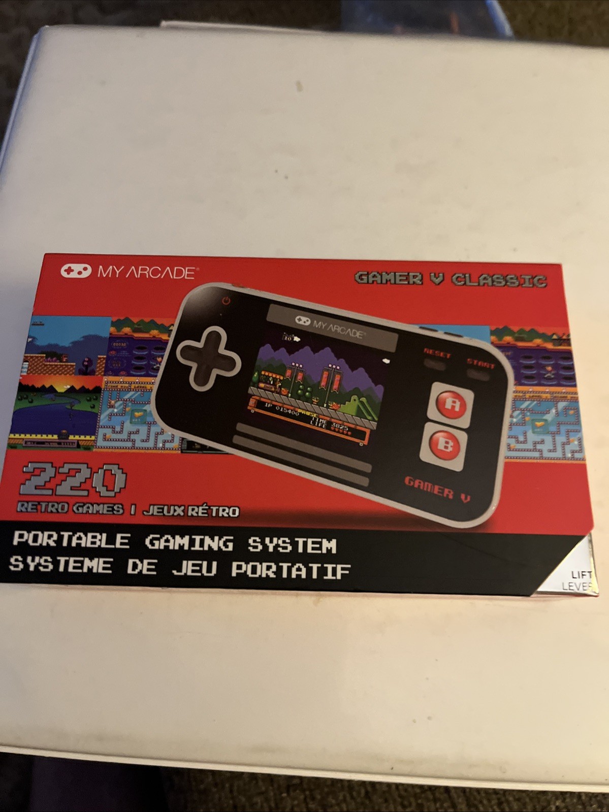 My Arcade Gamer V Classic-Red: Portable Gaming System /220 Retro Games/2.5″