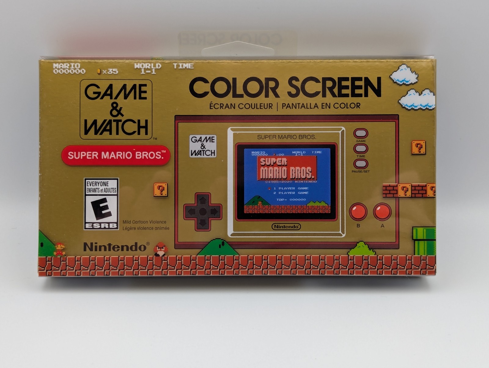 Nintendo Game & Watch Super Mario Bros 35th Anniversary Color Screen Handheld