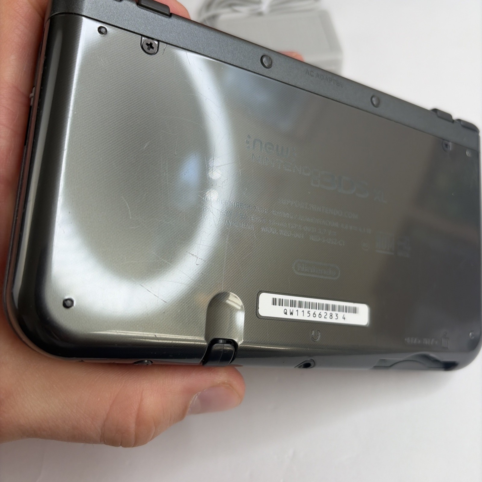 New Nintendo 3DS XL Gray Black Console, Charger Stylus Top IPS US Version