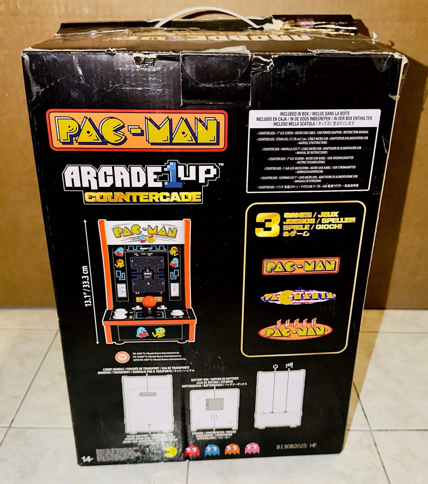 Arcade1Up Countercade – PAC-MAN – With Original Box – SEE PHOTOS
