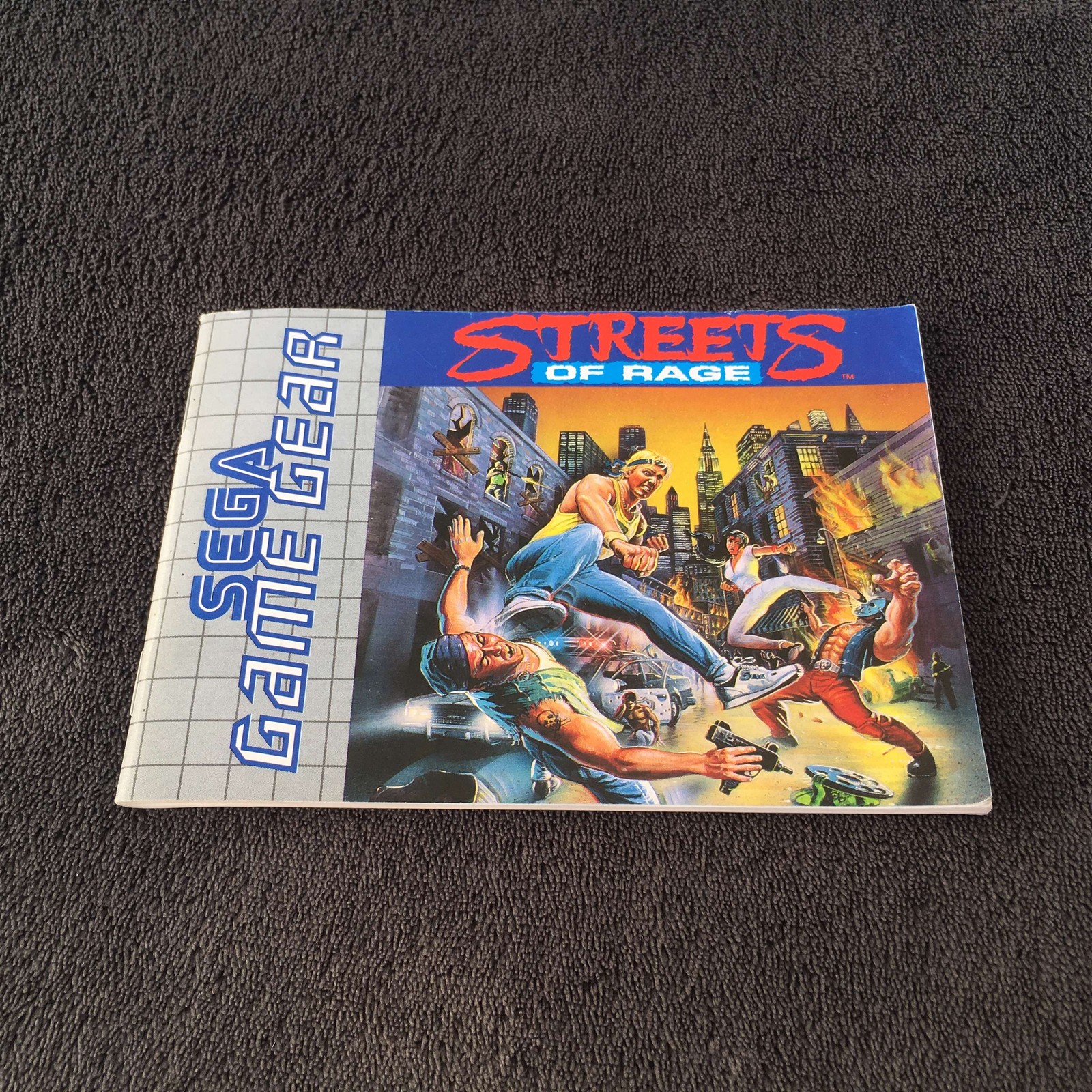 Sega Game Gear Streets of Rage EUR Excellent Condition
