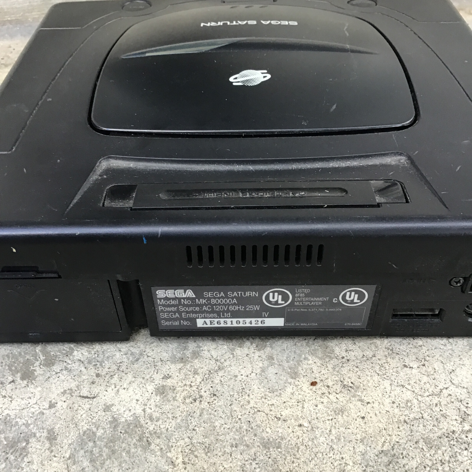 Sega Saturn Game Console Only Model MK-80000A (for Parts/Repair) *Not Working*
