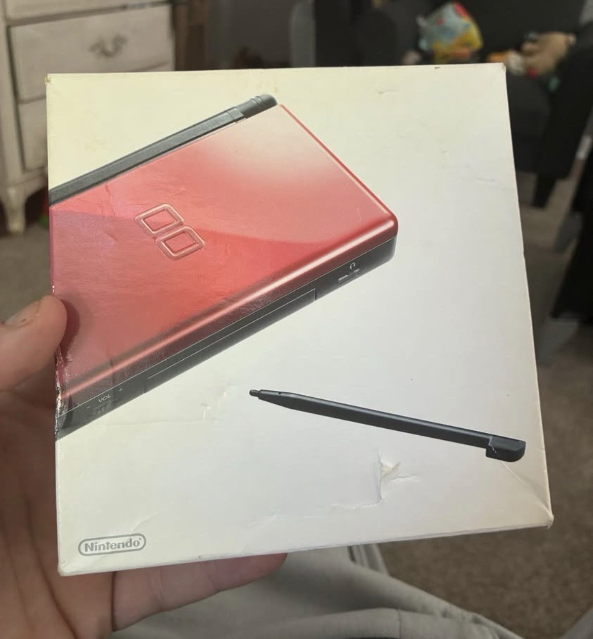 Nintendo DS Lite USG-001 Crimson Red Handheld System Touchscreen, Box NTSC-U/C