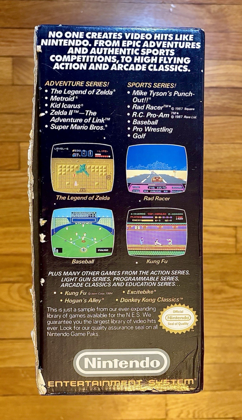 1985 Nintendo NES Action Set Console ORIGINAL BOX + Add’l Controller + Games