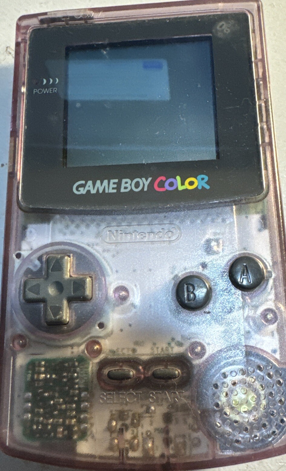 Nintendo Game Boy Color Atomic Purple Clear System Handheld Console CGB-001