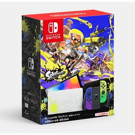 Nintendo Switch OLED Splatoon 3 Edition Brand New Sealed Japan Special Design