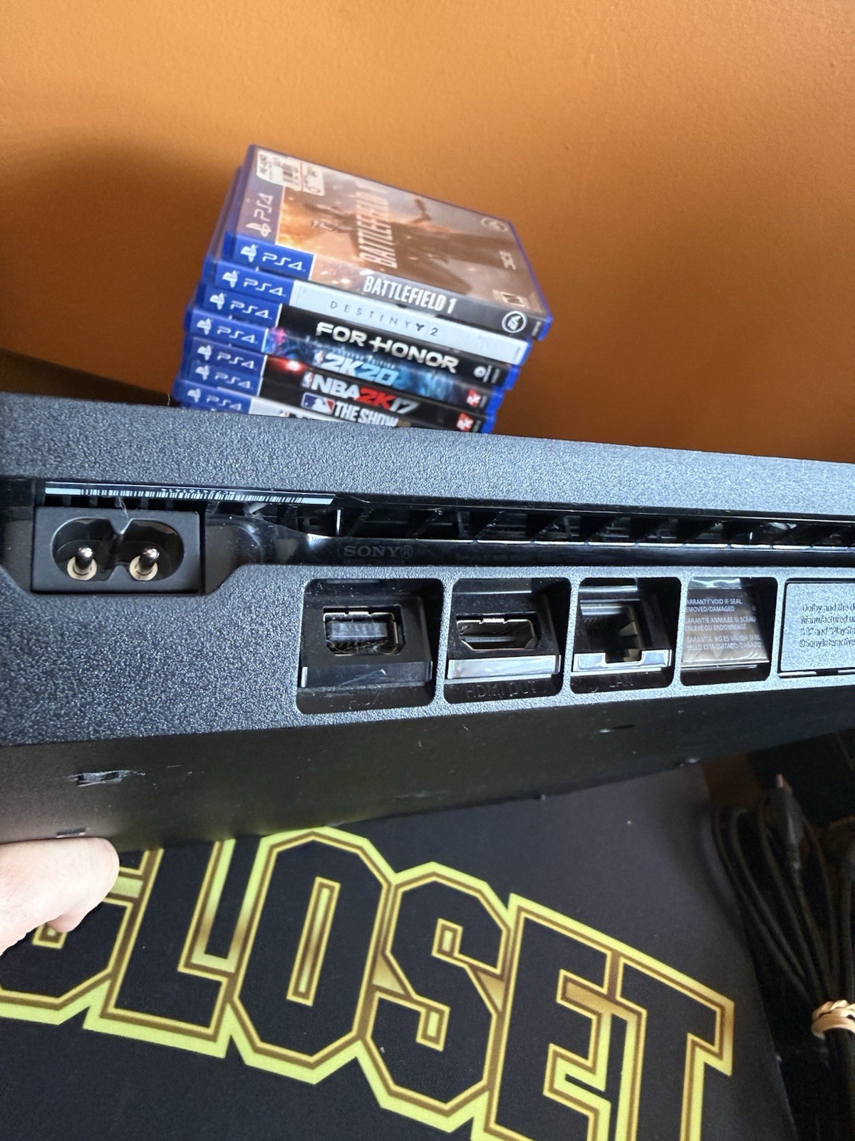 Sony PlayStation 4 500GB Console Bundle 12 Games 2 Controllers All Wires Working