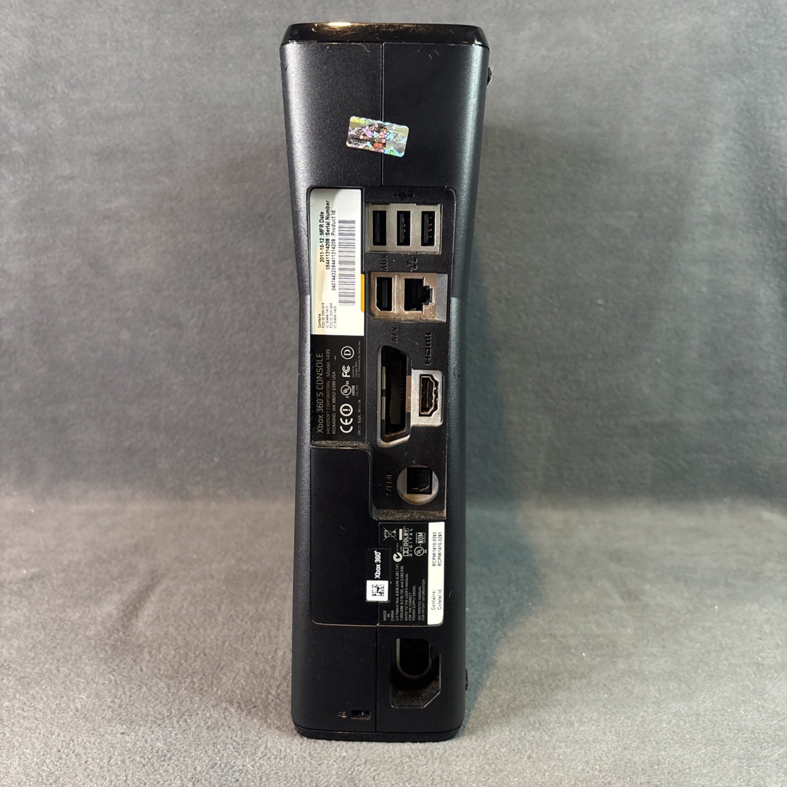 Xbox 360 S Slim Model 1439 – Console Only, Bad HDMI/Cosmetic Flaws – Tested