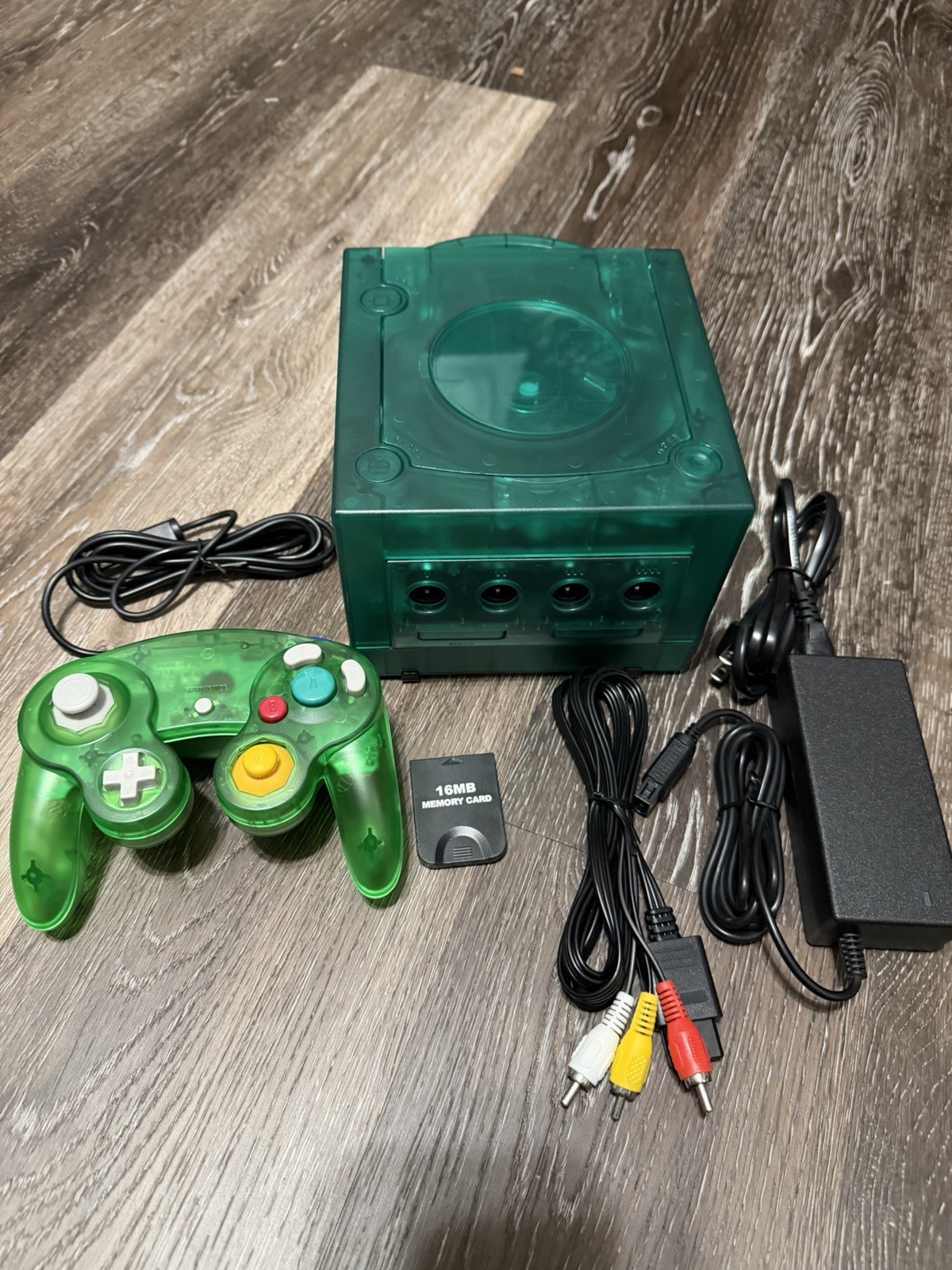 🔥 Nintendo GameCube – Translucent Emerald Green , Recapped, Bundle ‼️