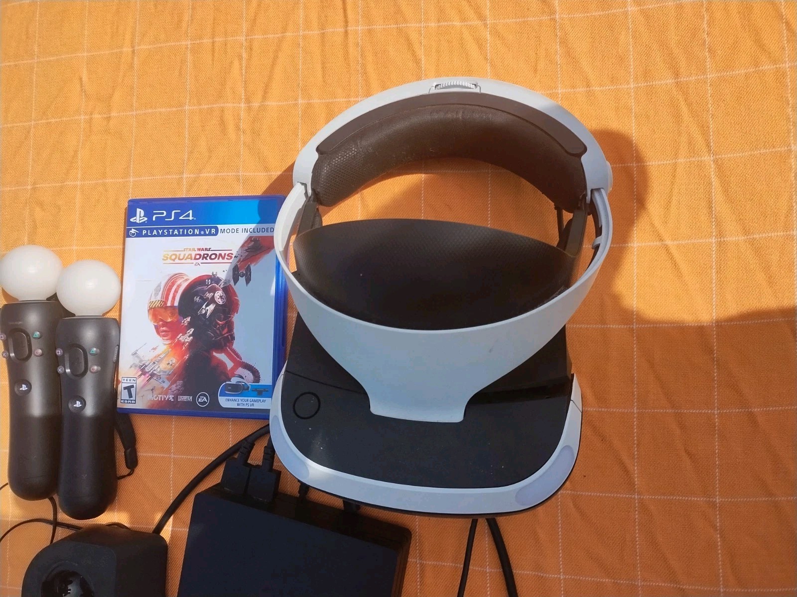 PS4 BUNDLE WITH VR SET Star Wars Game Tested And Working