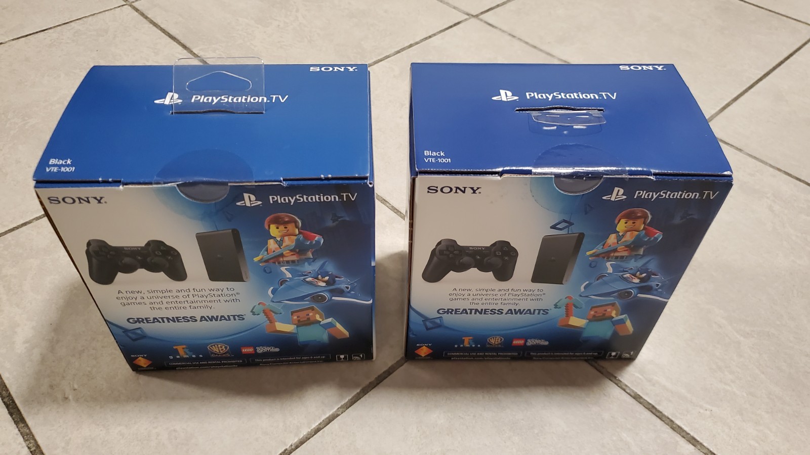 1 Sony PlayStation TV Launch Edition Black Console Lego Movie Brand New Sealed