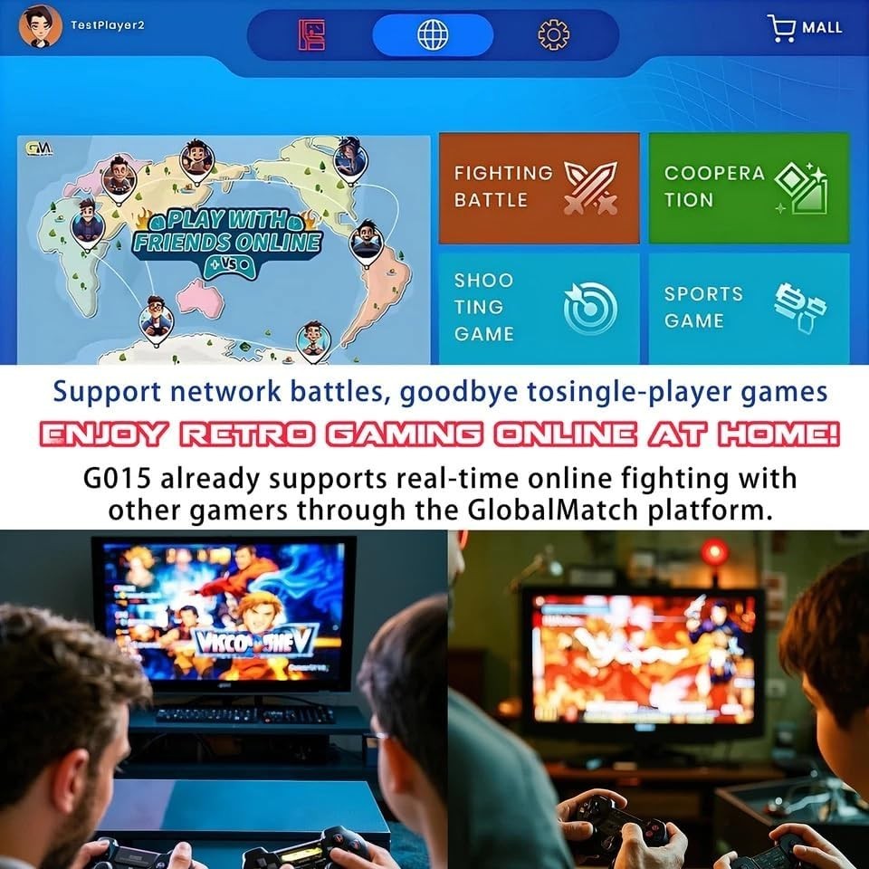 Plug & Play Retro Game Console with 30 Classic Games – Perfect for Family Fun