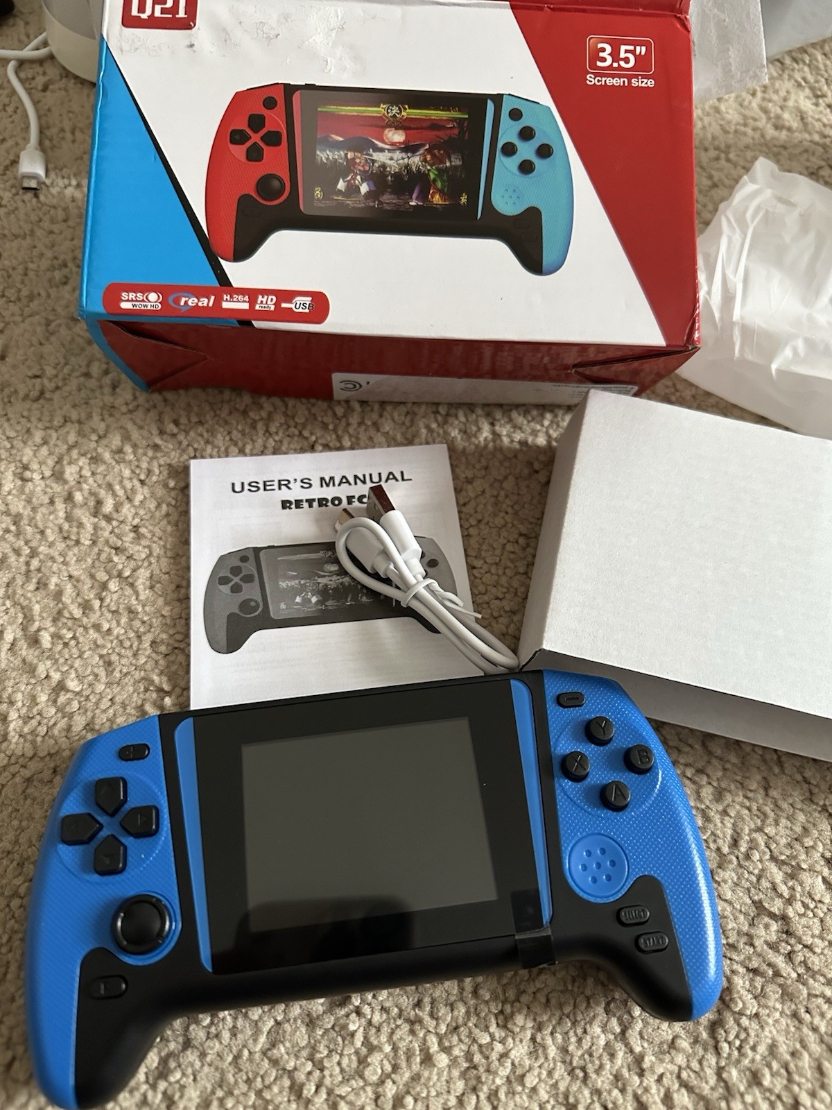 Q21 Handheld Game Console A Portable Retro Gaming Device. New In Box