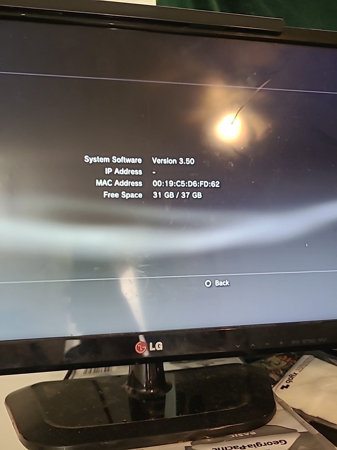 PlayStation 3 PS3 Fat Backwards Compatible CECHE01 40GB Console (For Parts) Read