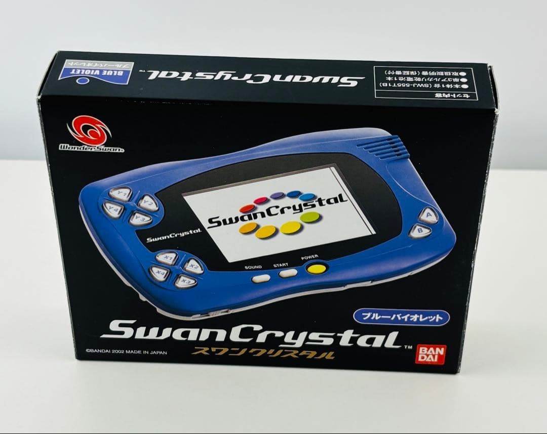 console WonderSwan Crystal Blue Japan Near Mint Tested Working BOX Instruction