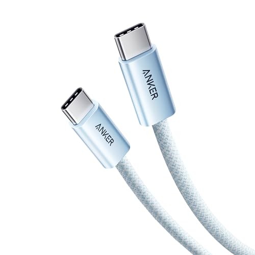 Anker Zolo USB-C to USB-C Cable 240W Heavy-Duty Nylon 1.0m Blue USB PD