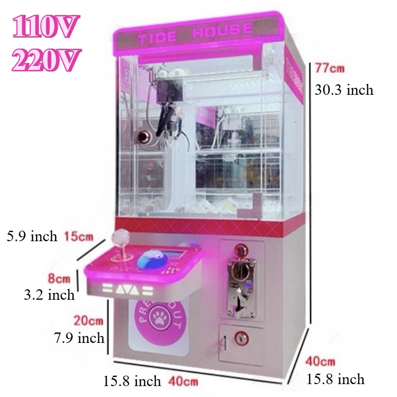 Candy Toy Doll Grabber Claw Crane Machine Catcher Clip Carnival Charge Play Mall
