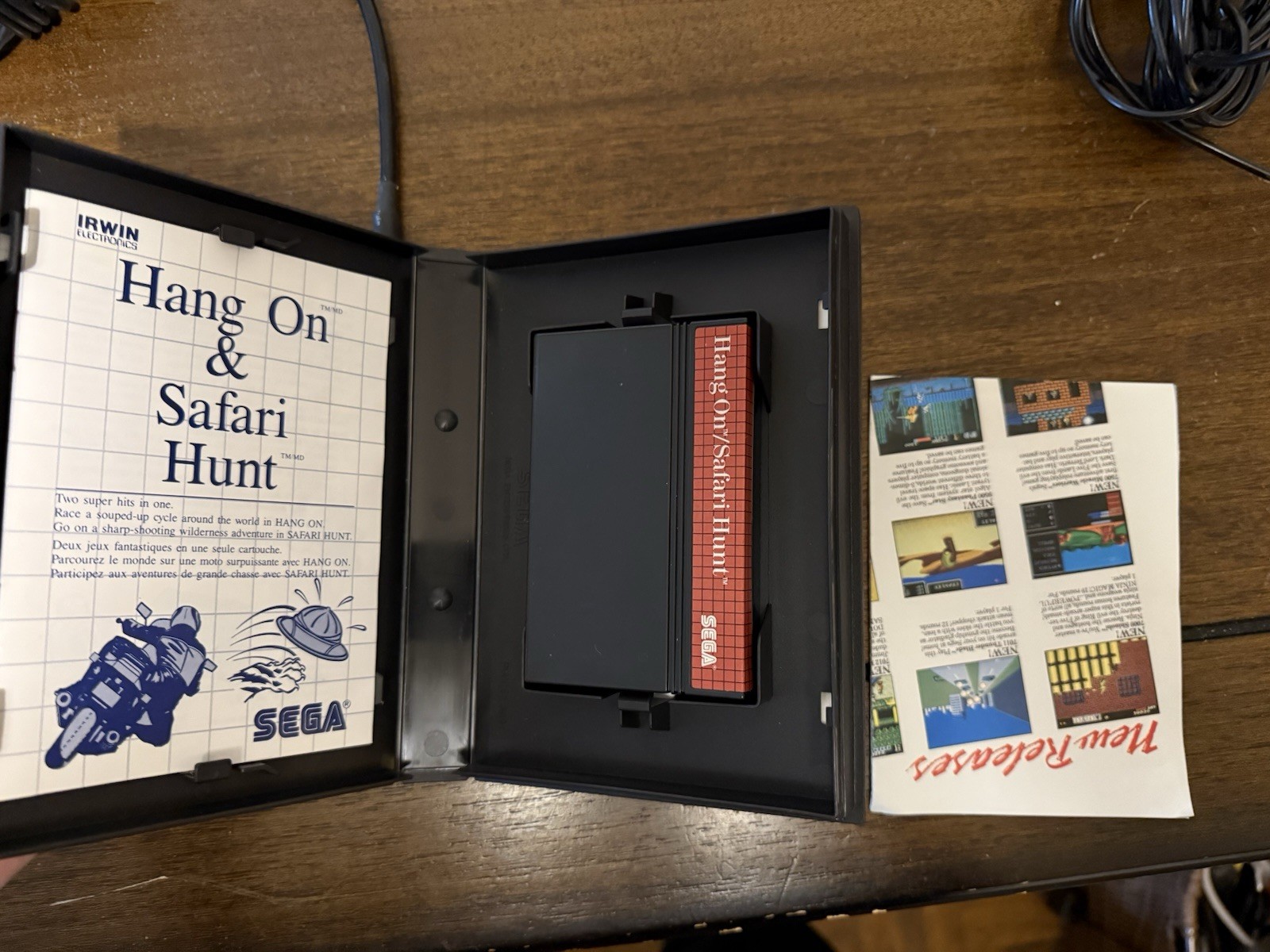 Vtg Sega Master System CIB Box Console Gun Controller Game Tested