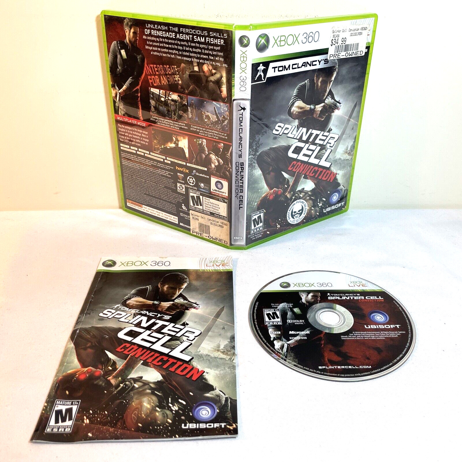XBOX 360 ARCADE CONSOLE w/ Box, Hookups +12 Games – Tested Works *READ*