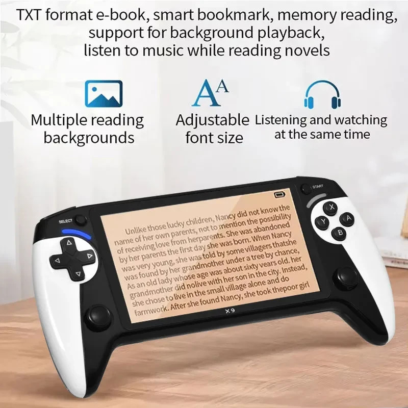 X9 5.5” Handheld Game Console Retro Arcade Player 3000 Games Xmas PARTY GIFTS