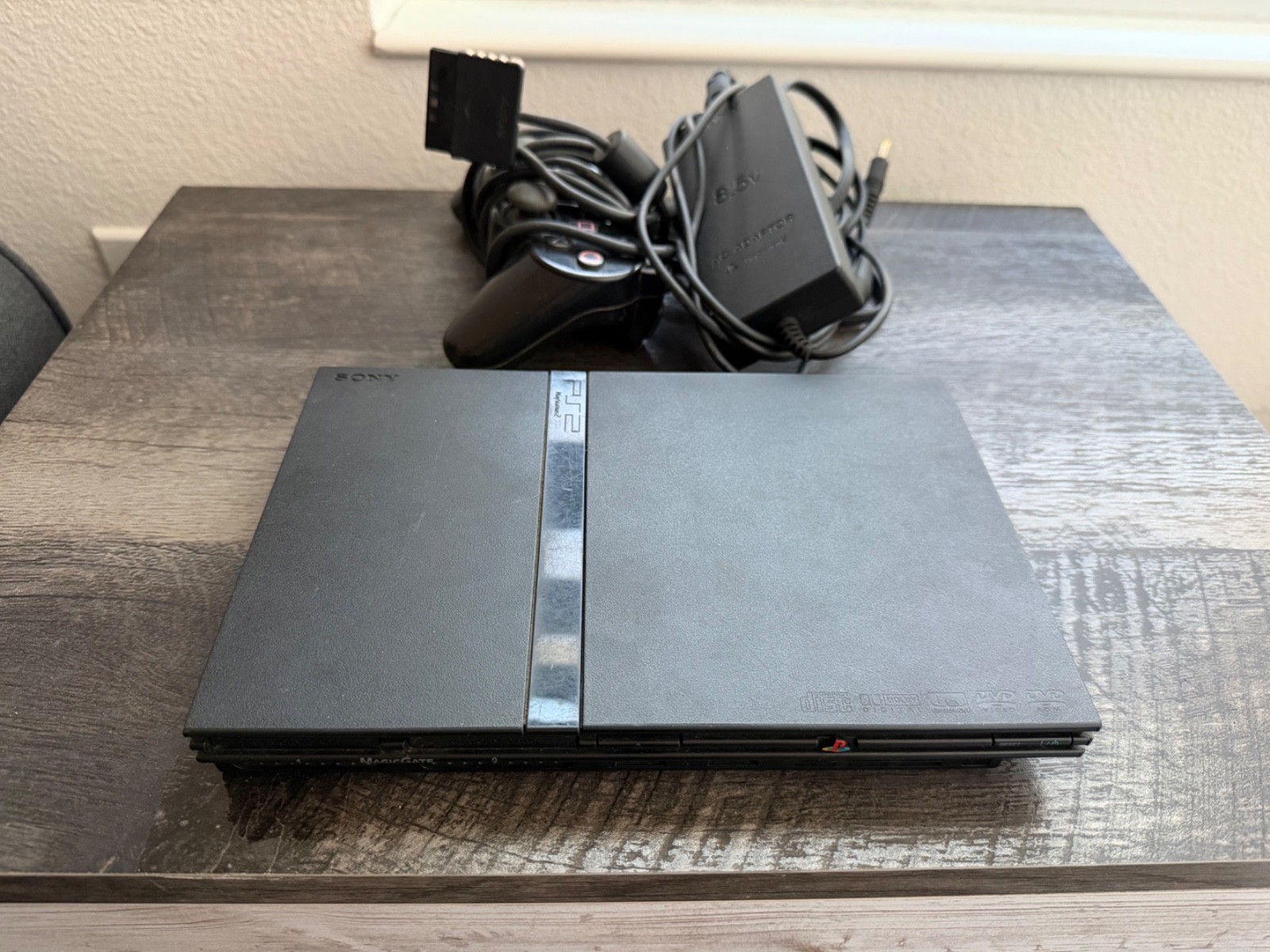 Sony PlayStation 2 Slim Launch Edition Charcoal Black Console (SCPH-77001CB)